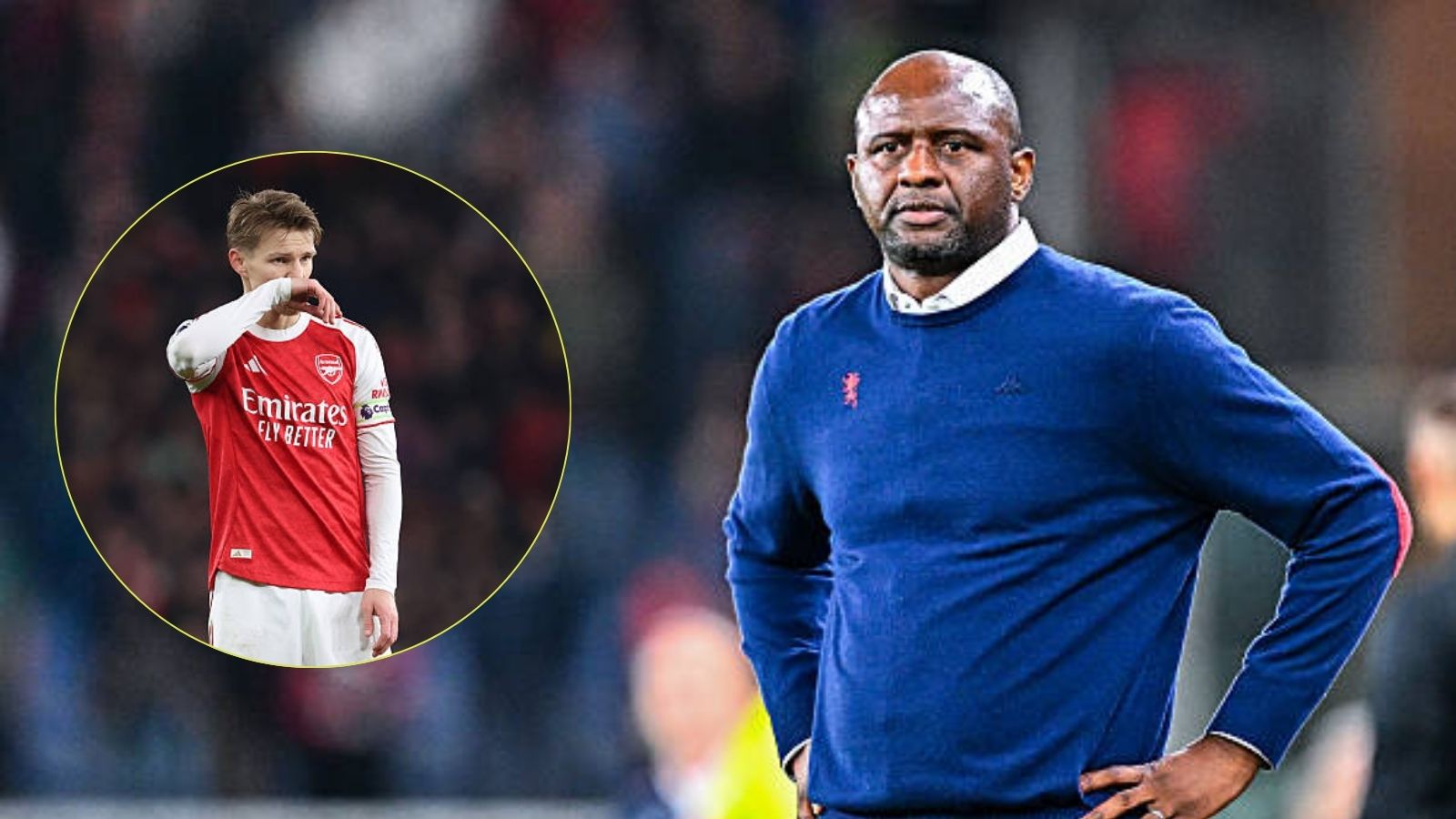 Patrick Vieira Criticises Arsenal Captain Martin Odegaard After Shock 3-2 Defeat to Manchester United